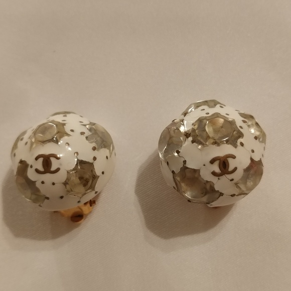 CHANEL Jewelry - Chanel Crystal Ball Earrings
